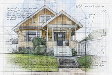 Load image into Gallery viewer, Personalized Architect Home Sketch Framed Print