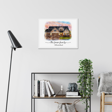 Load image into Gallery viewer, Personalized Watercolor Home Framed Print